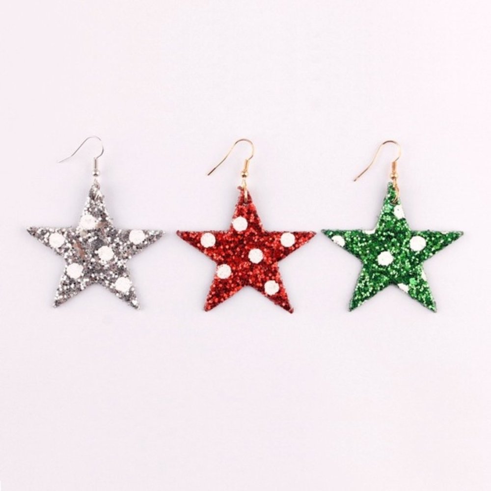 Holiday Star Drop Earrings